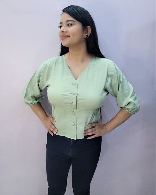 Pastel Green Top