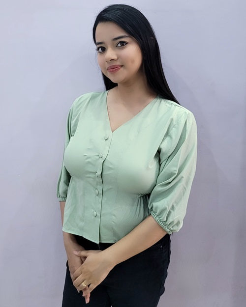 Pastel Green Top