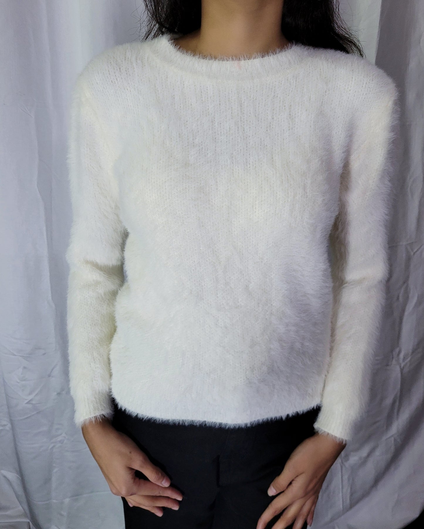 White Fur Sweater