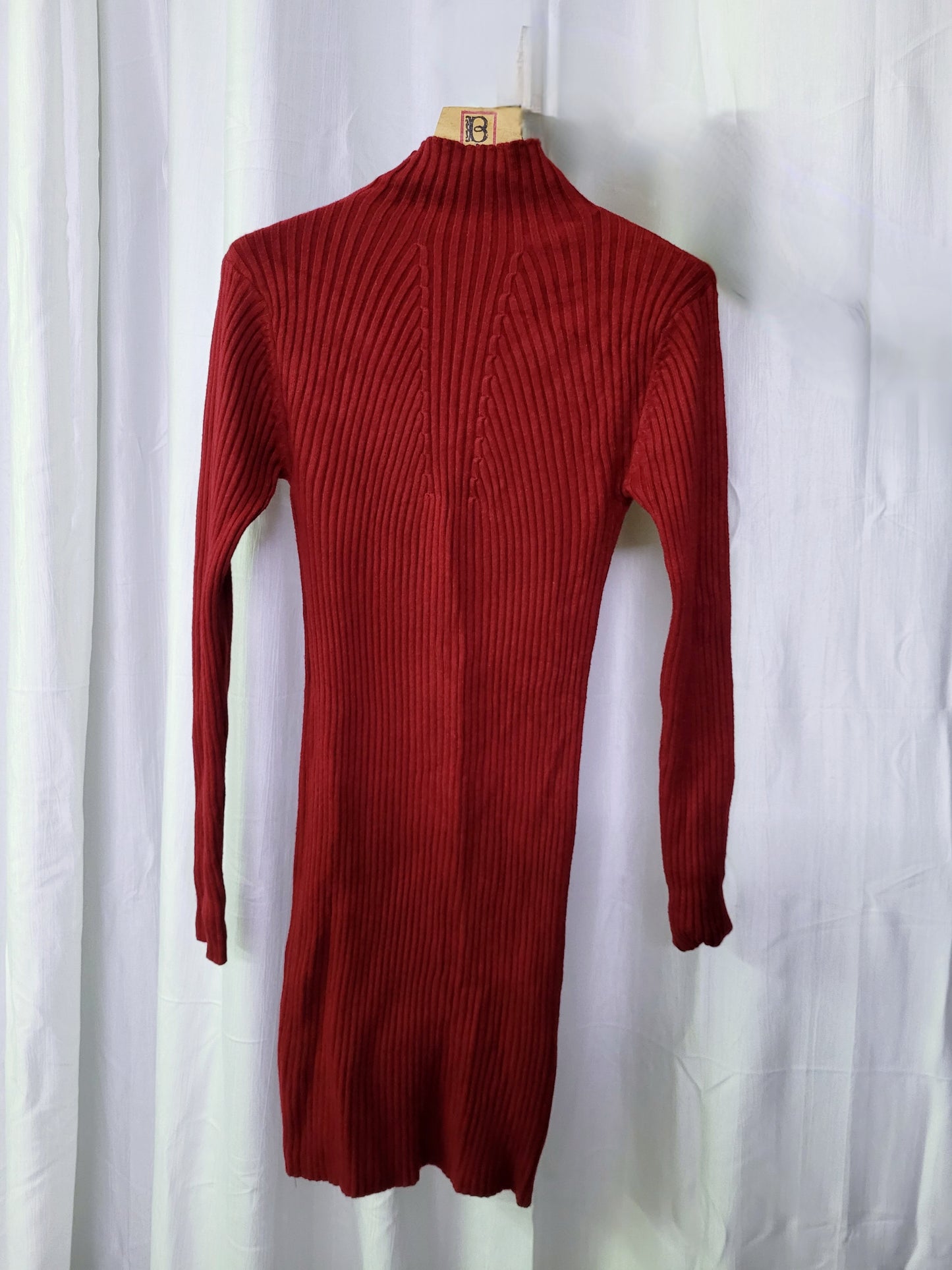 Pinkish Red Sweater Dress