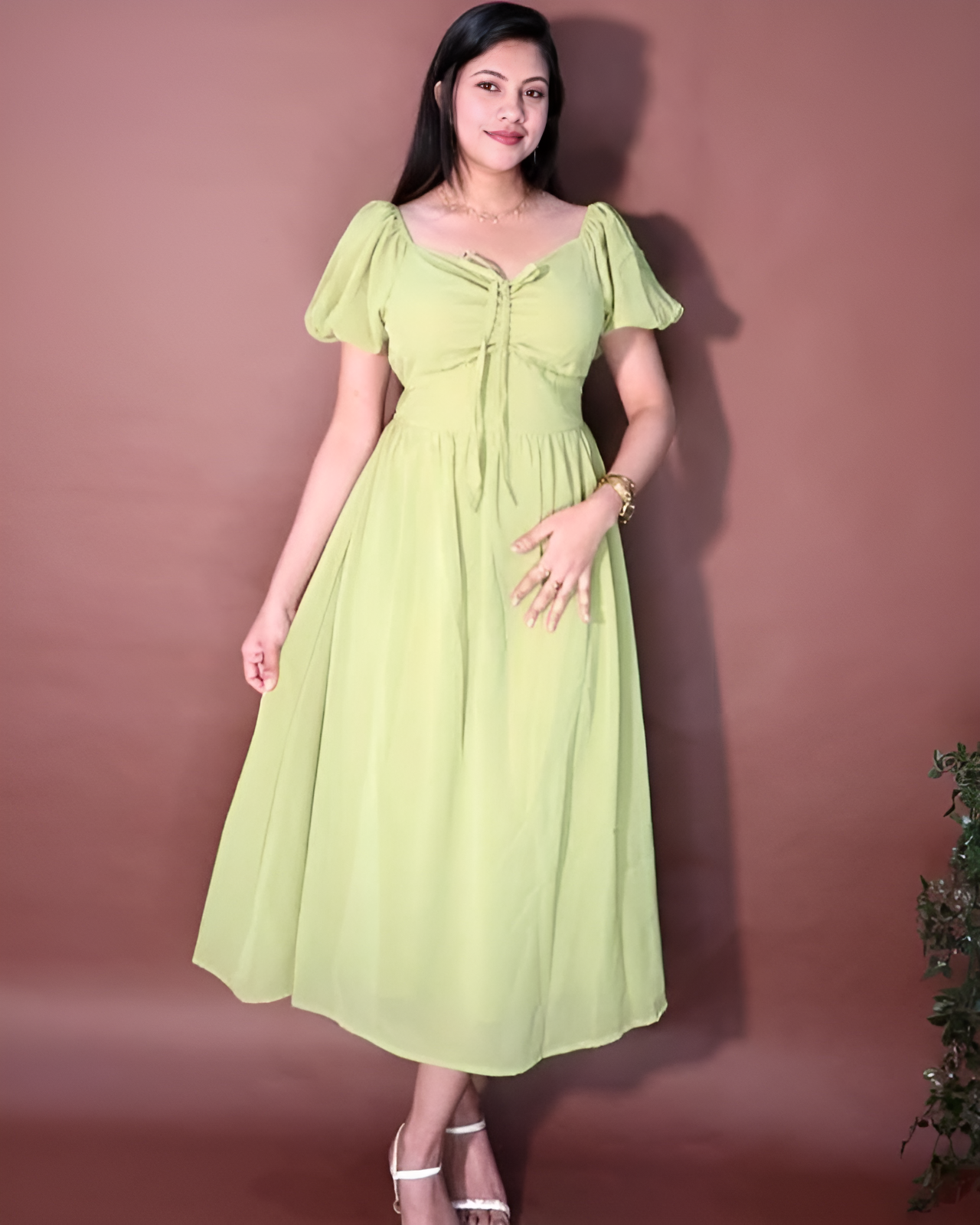 Green Flow Dress