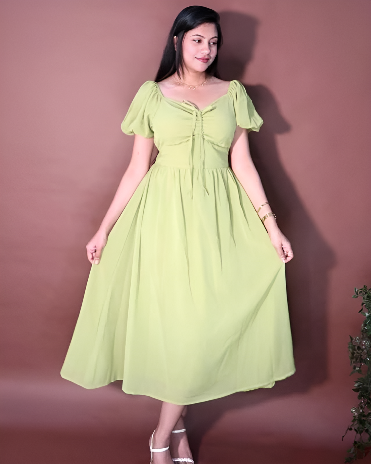 Green Flow Dress