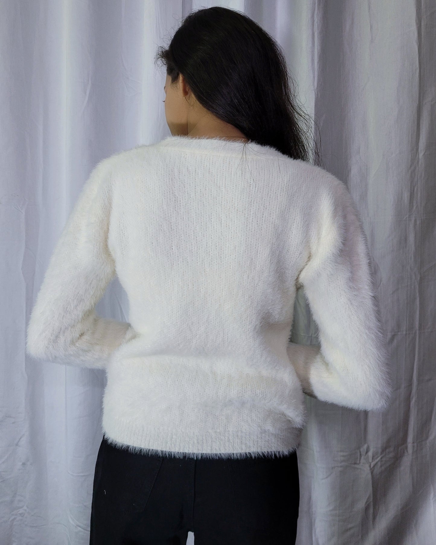 White Fur Sweater