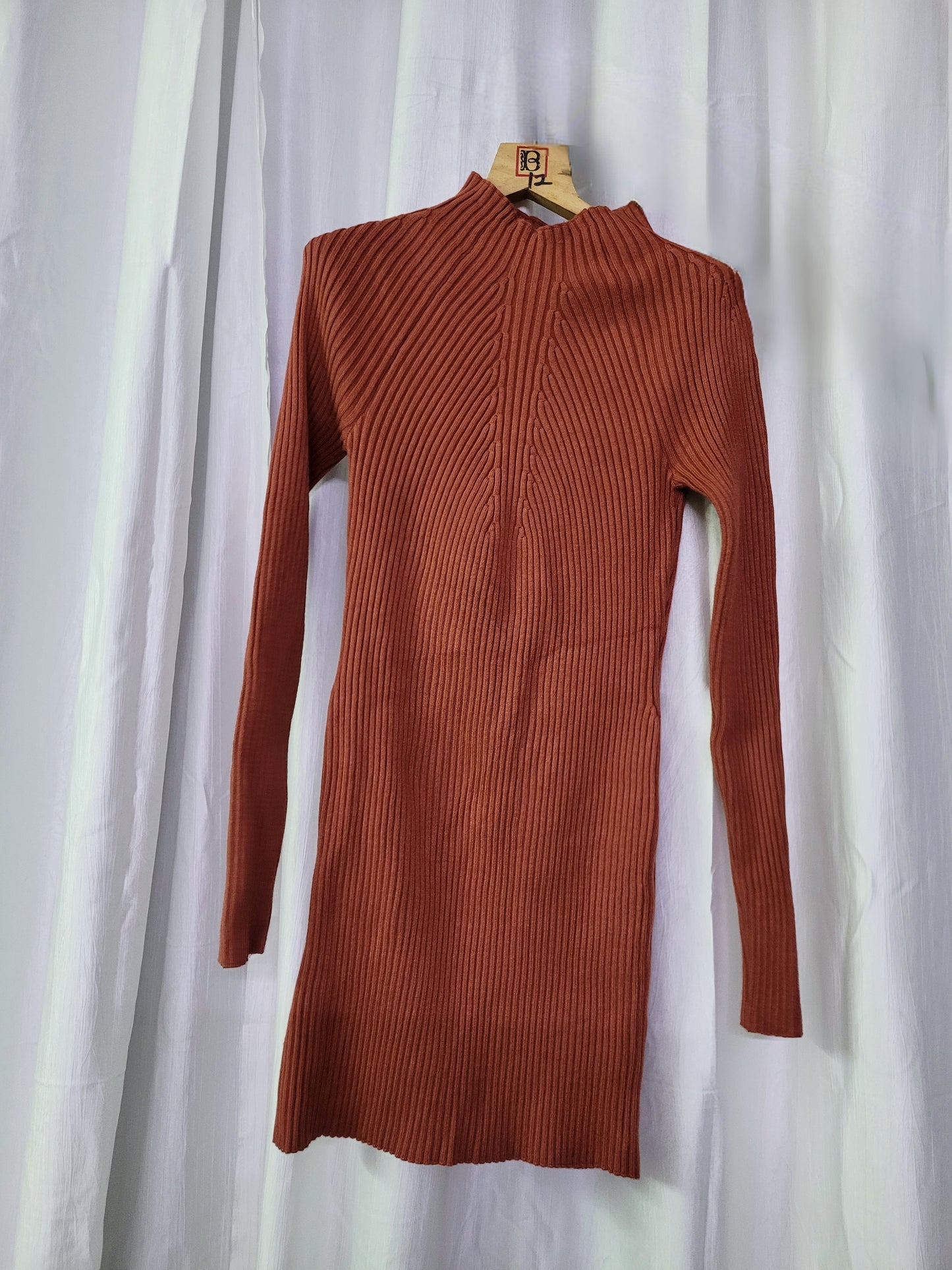 Rust Sweater Dress