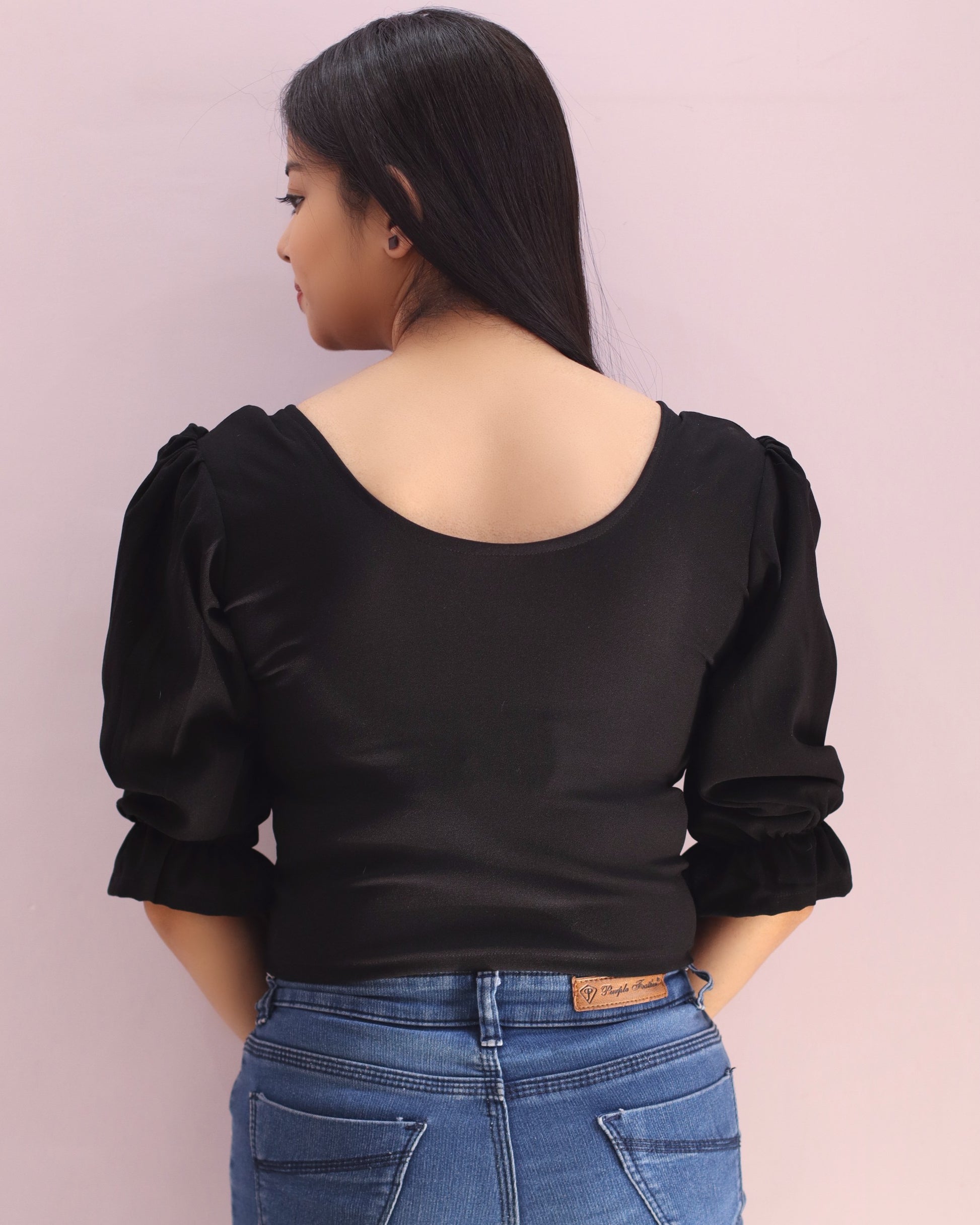 Black crop top