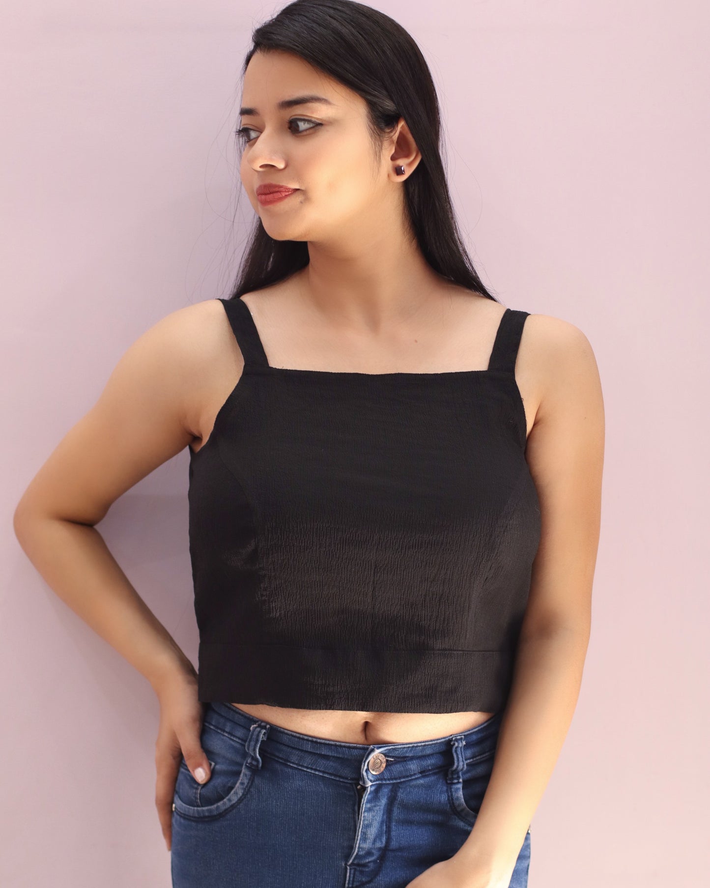 black crop top