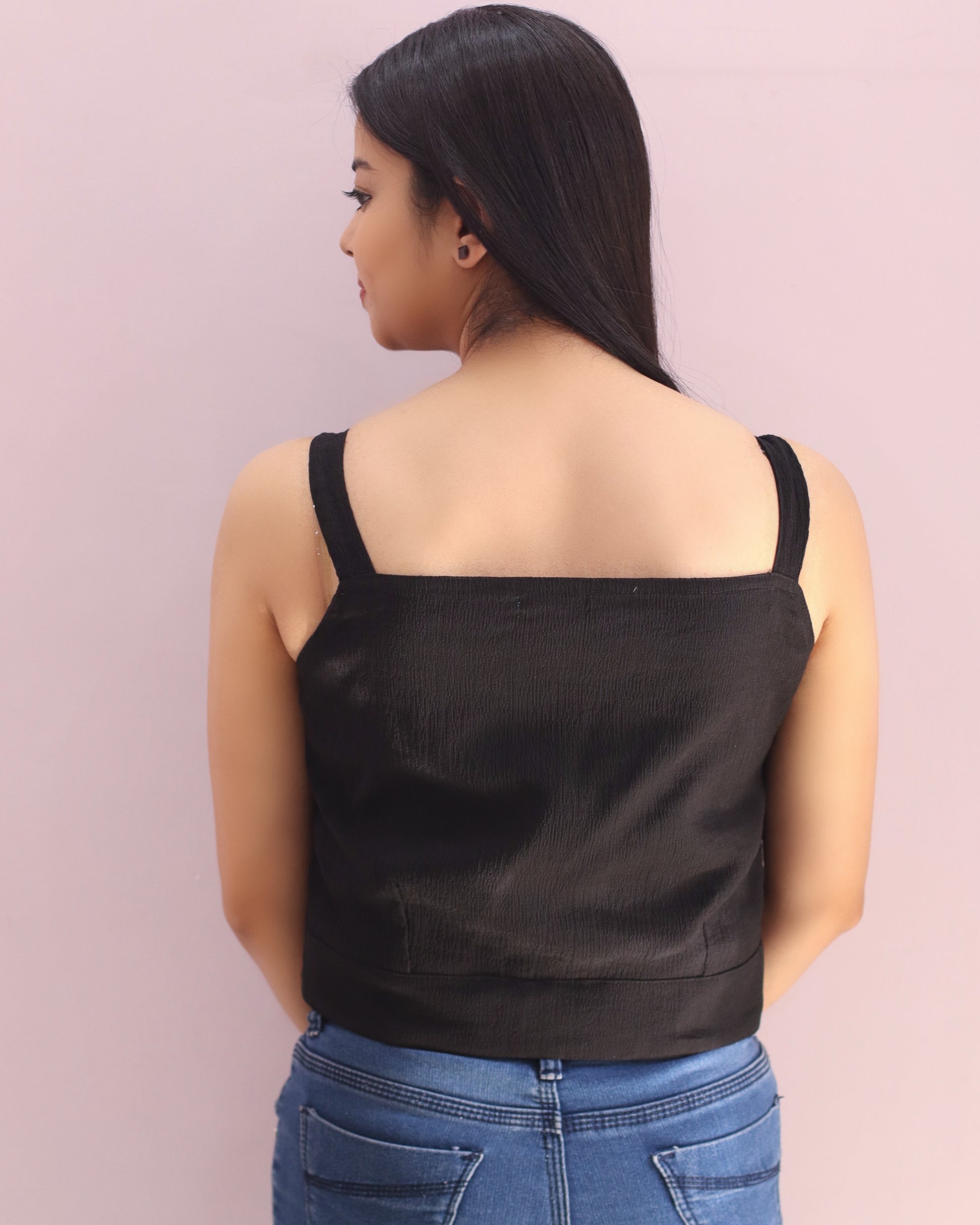 Black crop top